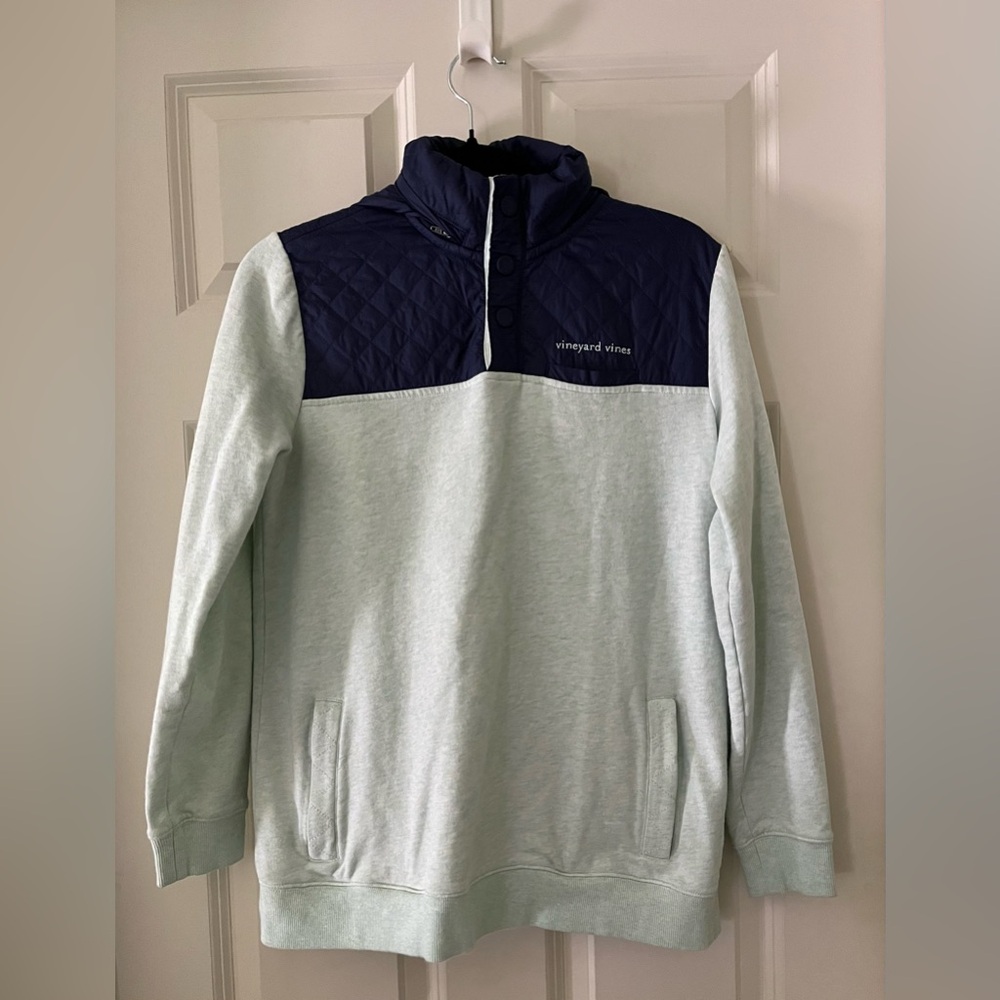 Women’s Vineyard Vines Performance Quilted Nylon Snap Shep Shirt jacket Sz XS